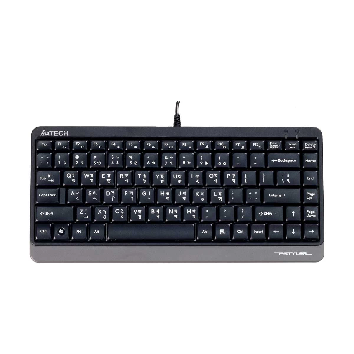 A4TECH FK11 USB FN-Hotkeys Multimedia Mini Keyboard with Bangla