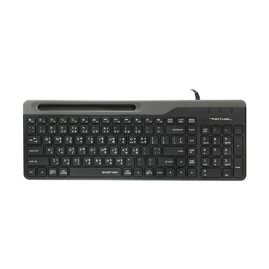 A4TECH FK25 Fstyler Wired Multimedia Keyboard with Bangla