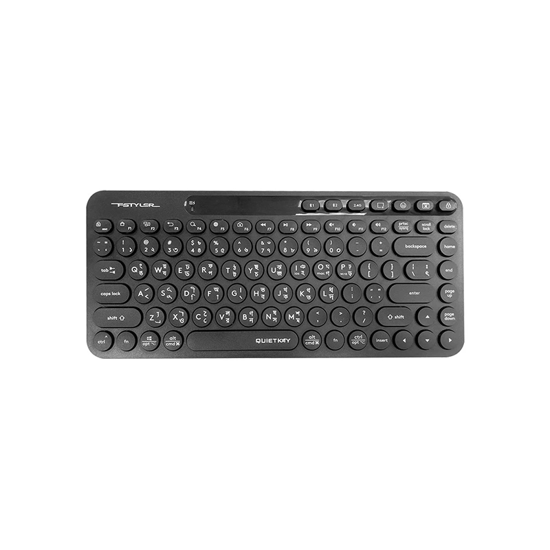 A4TECH Fstyler FBK36C AS Compact Rechargeable Wireless Keyboard