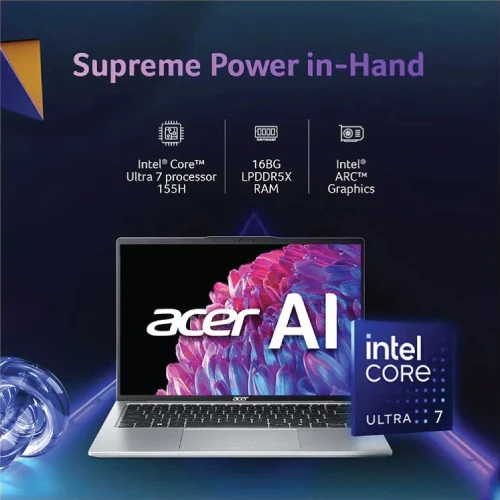 Acer Acer Swift Go SFG 14-73 Ultra 7 155H Packshot Angle 2