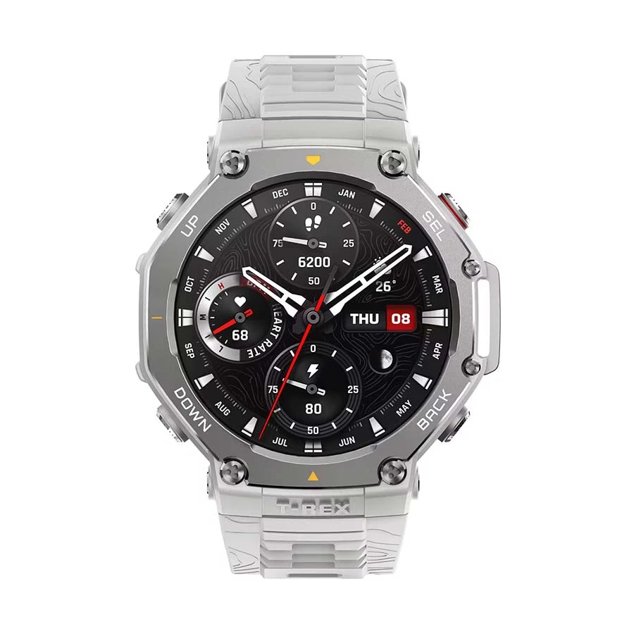 Amazfit T-Rex 3 GPS Haze Rugged Smart Watch with AI Voice Control