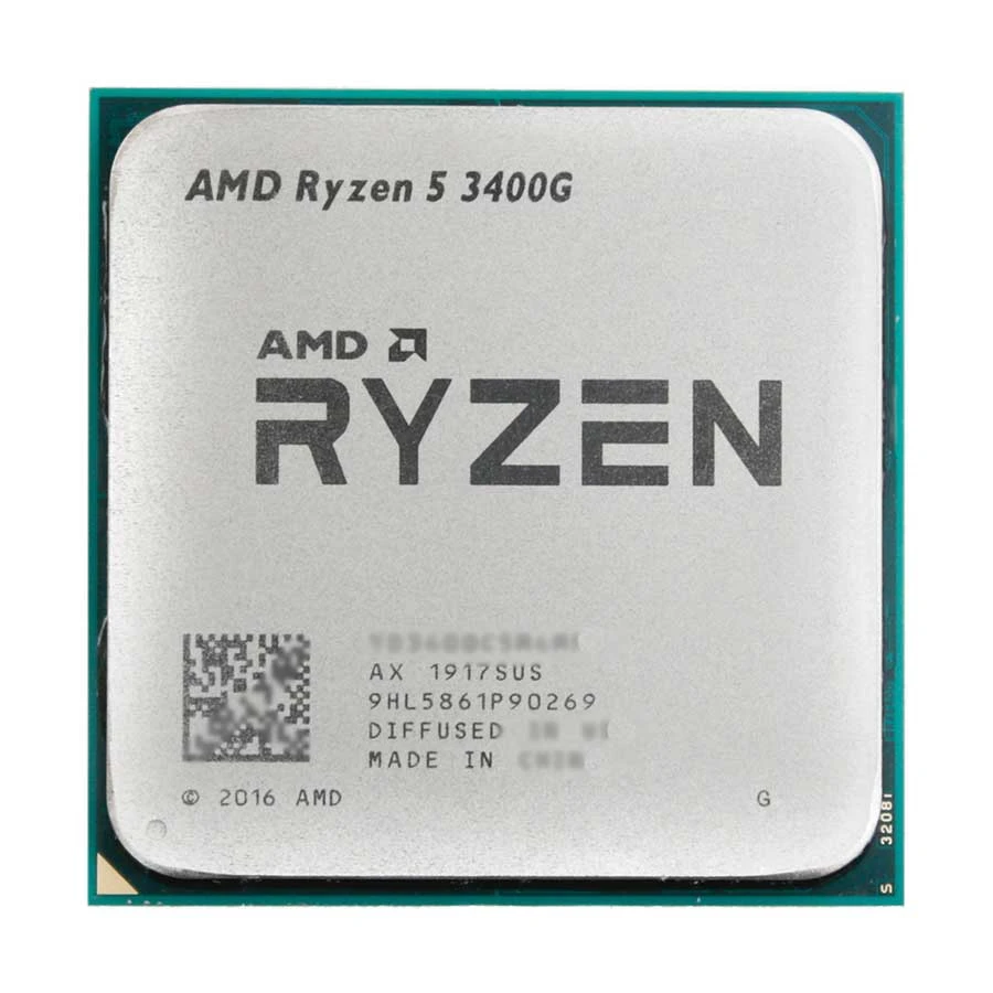 AMD Ryzen 5 3400G 3.7GHz-4.2GHz 4 Core AMD AM4 Socket Processor with Vega 11 Graphics (OEM/Tray)