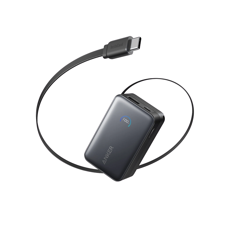 Anker A1638 Nano 45W Power Bank with Built-In Retractable USB-C Cable - 10000mAh - official view 2