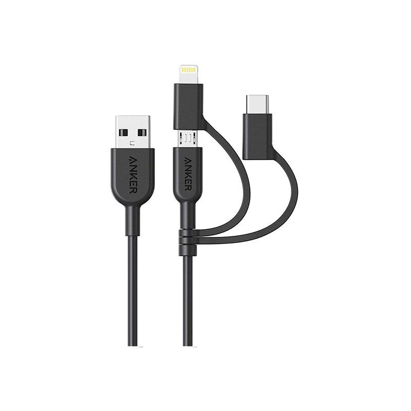 Anker PowerLine II 3-in-1 Cable - 3ft