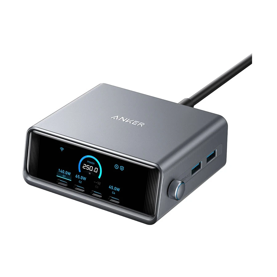 Anker Prime 250W 6-Port GaNPrime Desktop Charging Station
