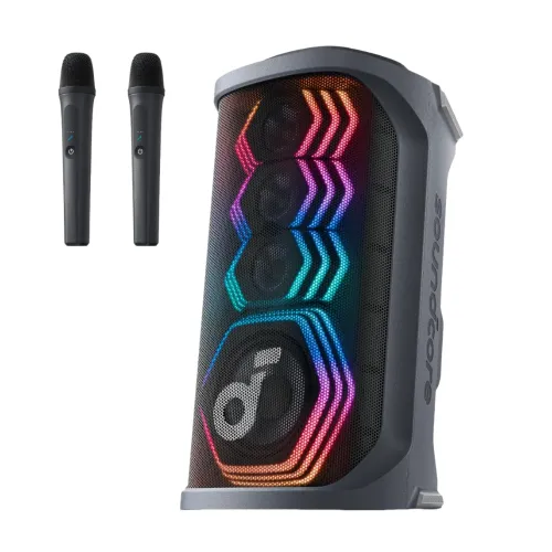 Anker Soundcore Rave 3S 200W AI Karaoke Bluetooth Party Speaker With 2 Mic
