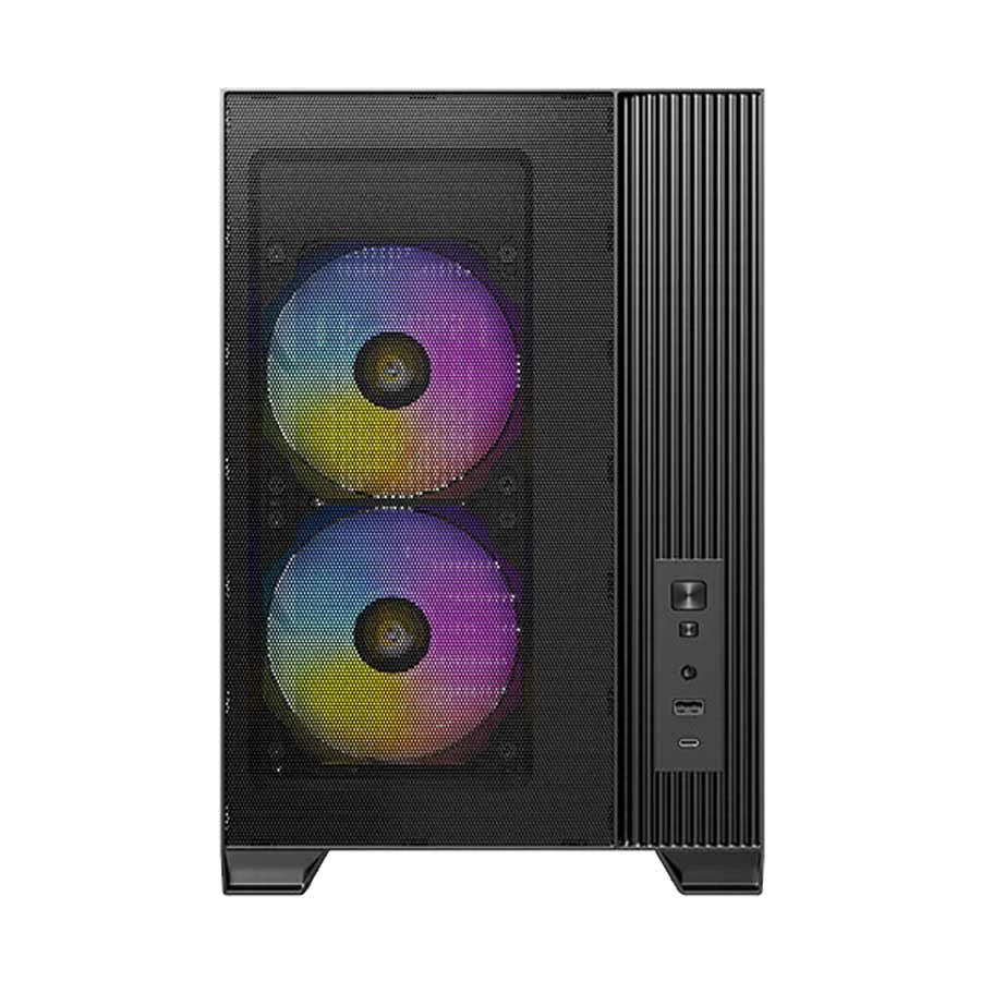 Antec Flux M Tempered Glass Micro-ATX Mini Tower Gaming Desktop Case