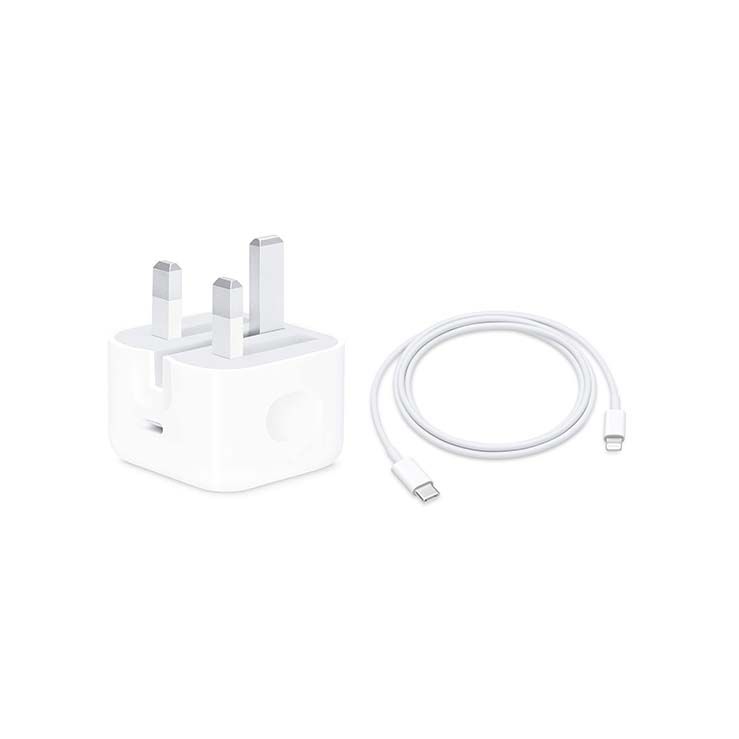 Apple 20W USB-C Power Adapter with USB-C to Lightning Cable - 1m - official view 2