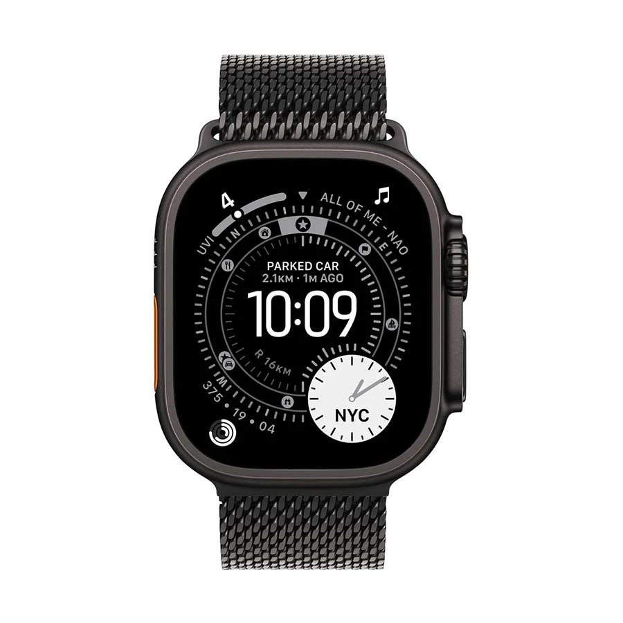 Apple Watch Ultra 3 49mm (GPS+Cellular) Titanium Case with Titanium Milanese Loop Small Band #MF1N4xx/A