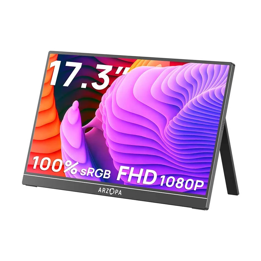 Arzopa A1M 17.3 Inch FHD Display Mini HDMI, Type-C Portable Monitor