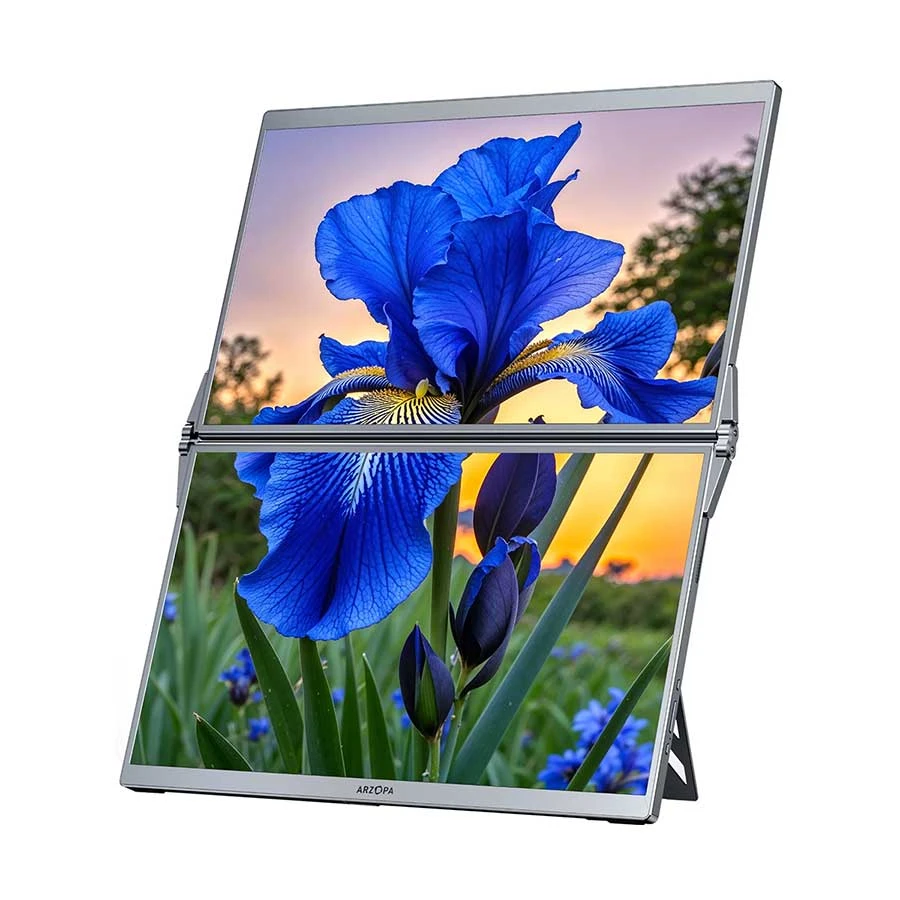 Arzopa E1 Dual 15.6 Inch FHD Mini HDMI Dual Type-C Portable Monitor