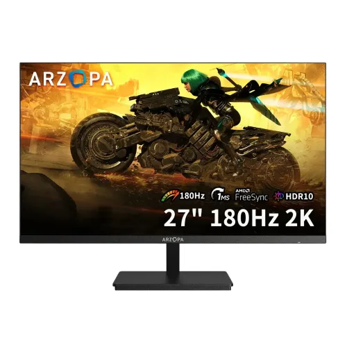 Arzopa M1RC 27" 180Hz 2K QHD IPS Gaming Monitor