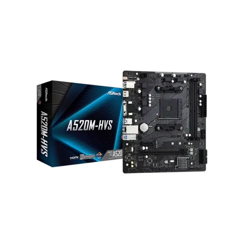 ASRock A520M-HVS AMD AM4 Micro ATX Motherboard