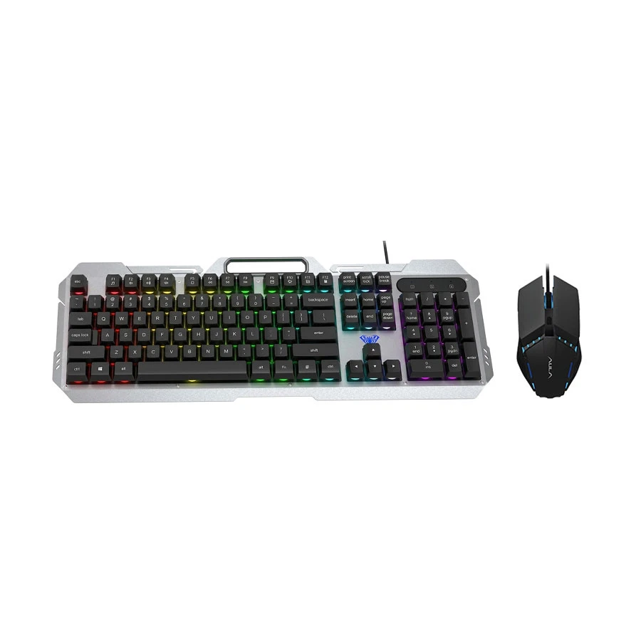 AULA F2023 & Black Wired Gaming Keyboard & Mouse Combo