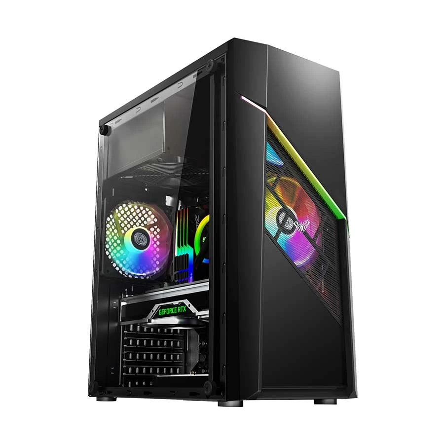 AULA FZ003 Mid Tower (Acrylic Side Window) Gaming Desktop Case