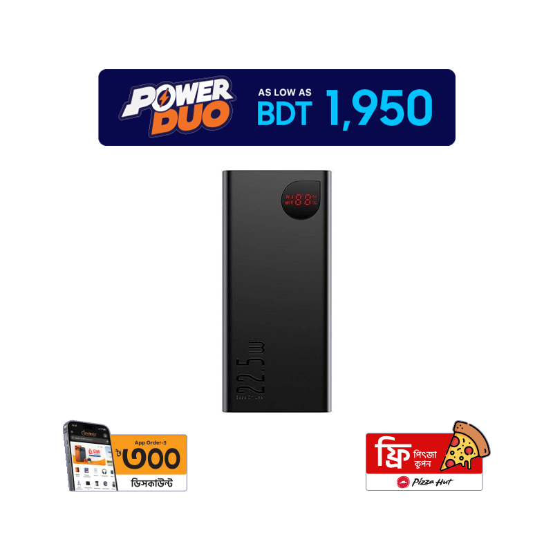 Baseus Adaman Metal Digital Display Quick Charge Power Bank 22.5W