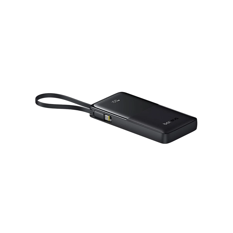 Baseus Bipow 2 20W Digital Display Power Bank With Built-in-USB-C Cable - 20000mAh - official view 3