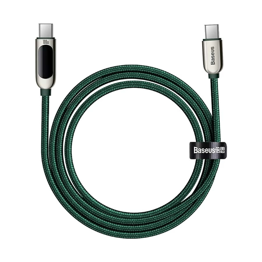 Baseus CATSK-B06 Display USB Type-C Male to Male, 1 Meter, Charging & Data Cable #CATSK-B06