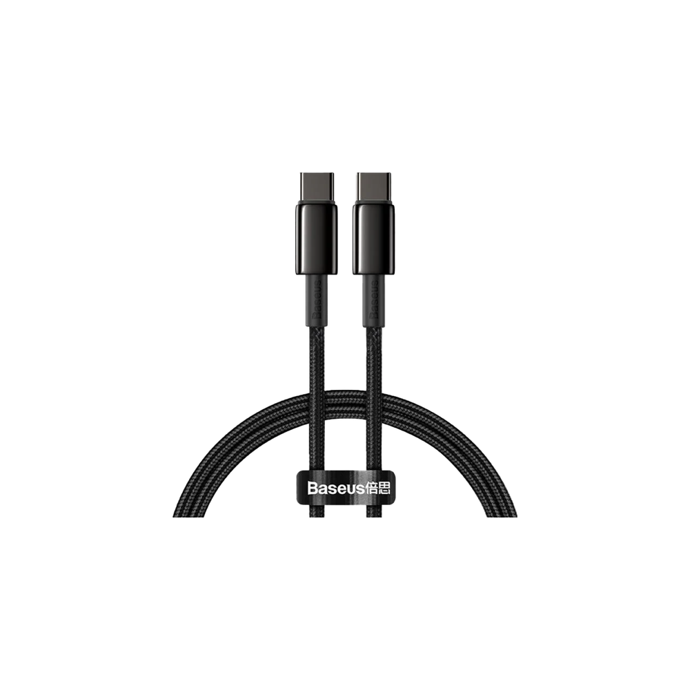 Baseus CATWJ-01Tungsten Gold Fast Charging Type-C to Type-C 100W 1m