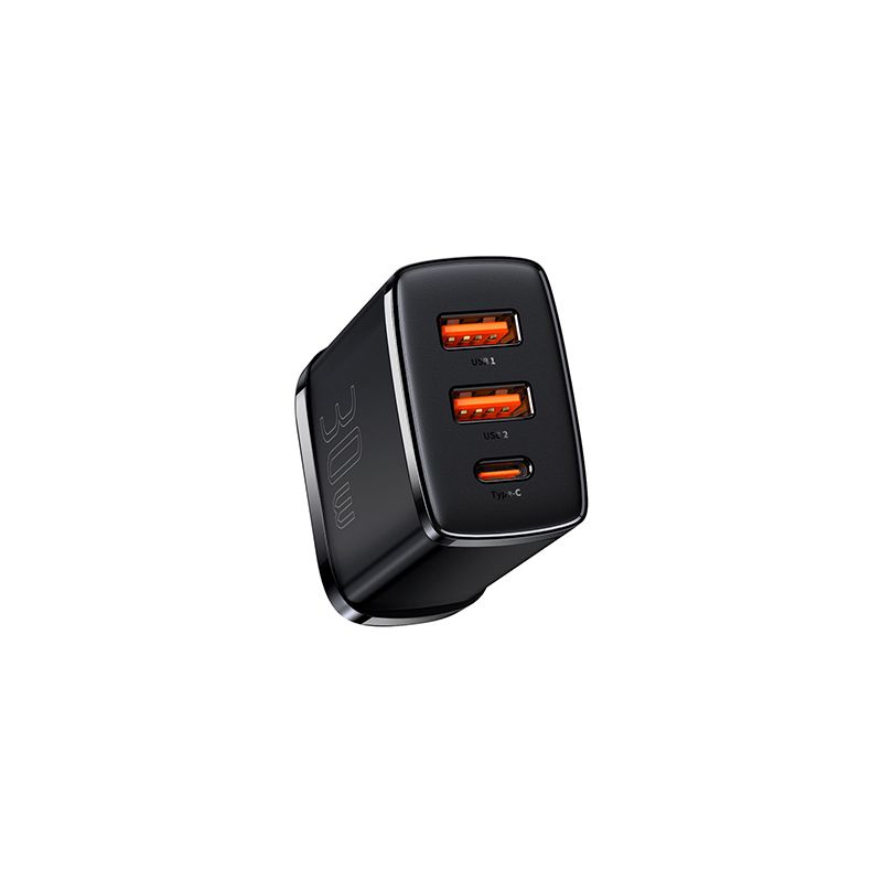 Baseus Compact Fast Charger 2U+C 30W UK