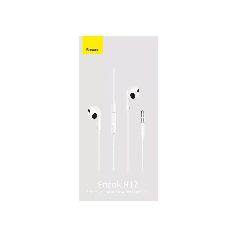 Baseus Encok H17 3.5mm Lateral In-Ear Wired Earphone - official view 3