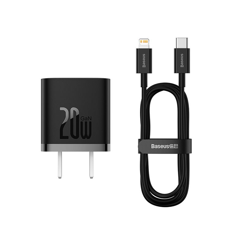 Baseus GaN5 Fast Charger 1C 20W CN Set (Mini)