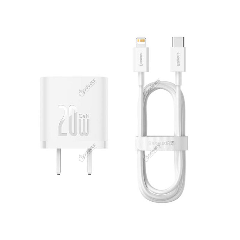Baseus GaN5 Fast Charger 1C 20W CN Set (Mini) - official view 4