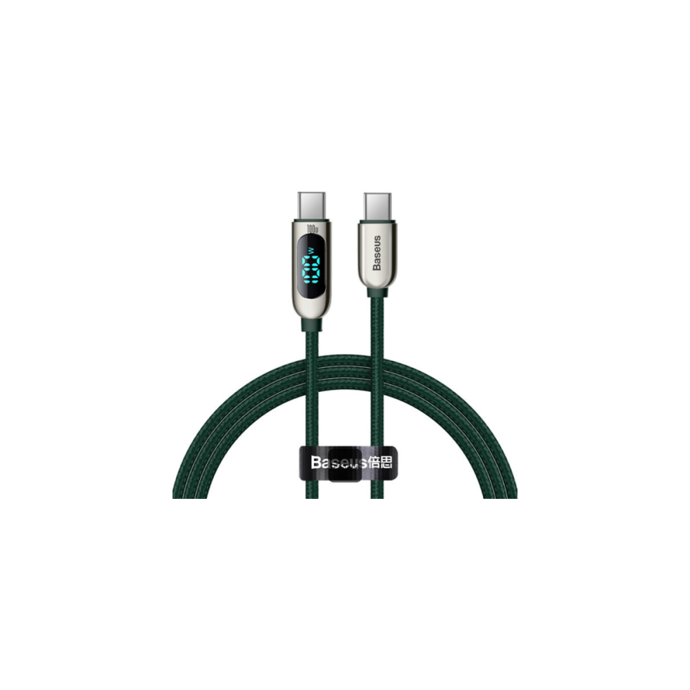 Baseus LED Display Fast Charging Type-C to Type-C 100W 5A 1M (CATSK-B06)