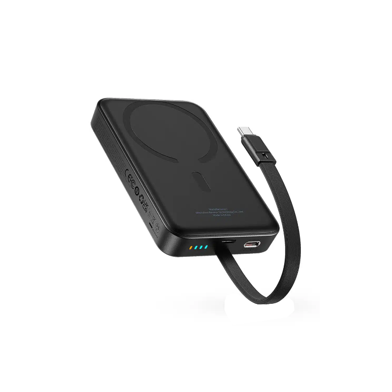 Baseus Magnetic Mini 30W Wireless Fast Charge Power Bank with Built-in Cable - 10000mAh - official view 3