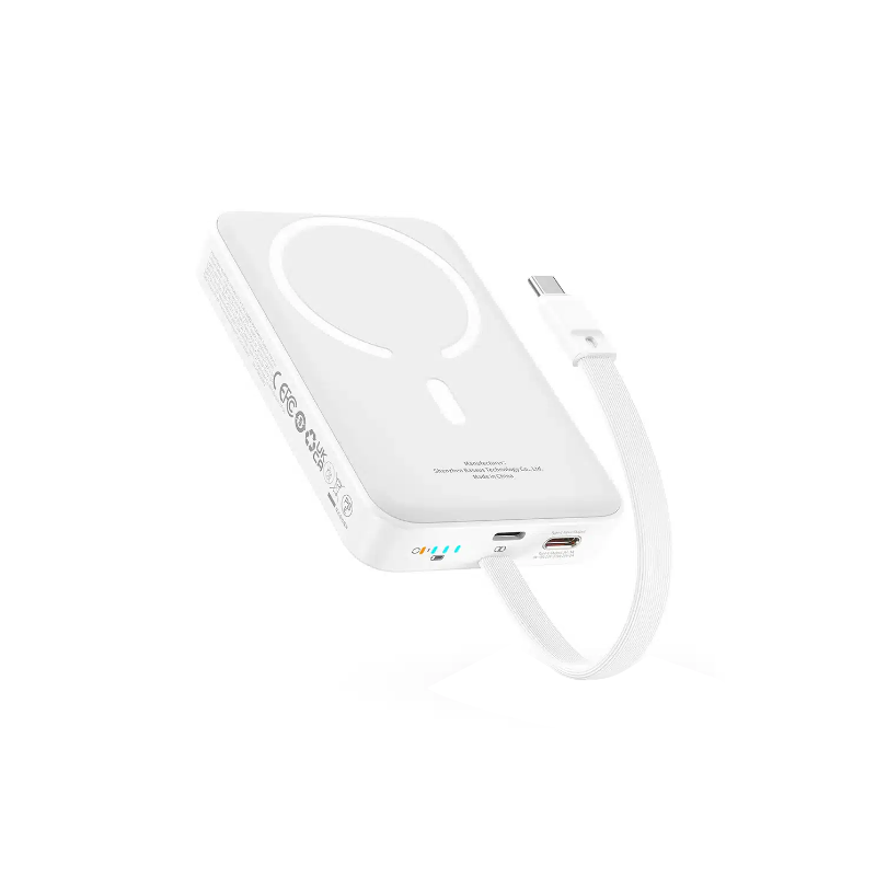 Baseus Magnetic Mini 30W Wireless Fast Charge Power Bank with Built-in Cable - 10000mAh - official view 2