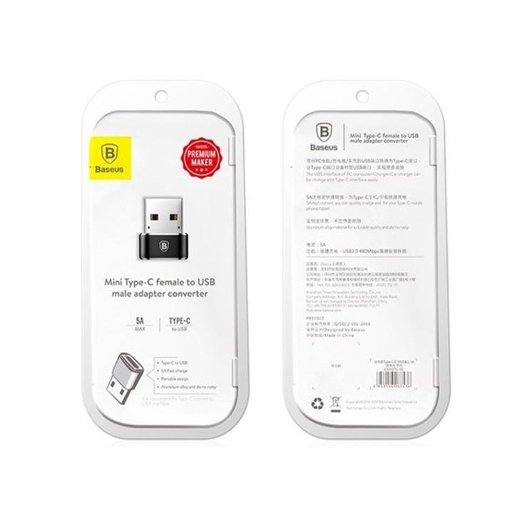 Baseus Mini Type-C Female to USB Male Adapter Converter - official view 4