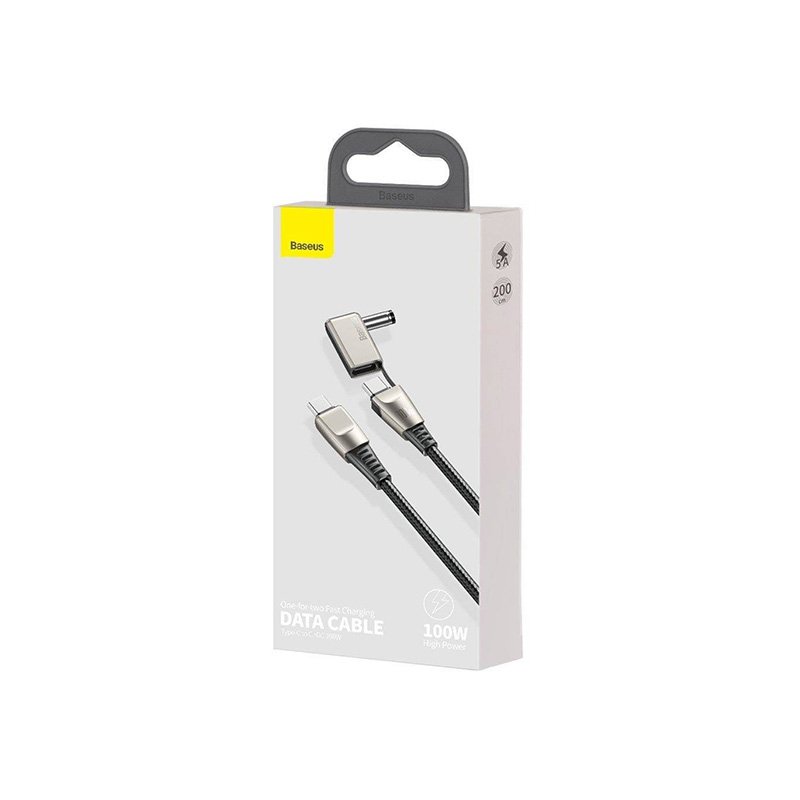 Baseus One-for-Two Fast Charging Data Cable Type-C to C+DC 100W - official view 4