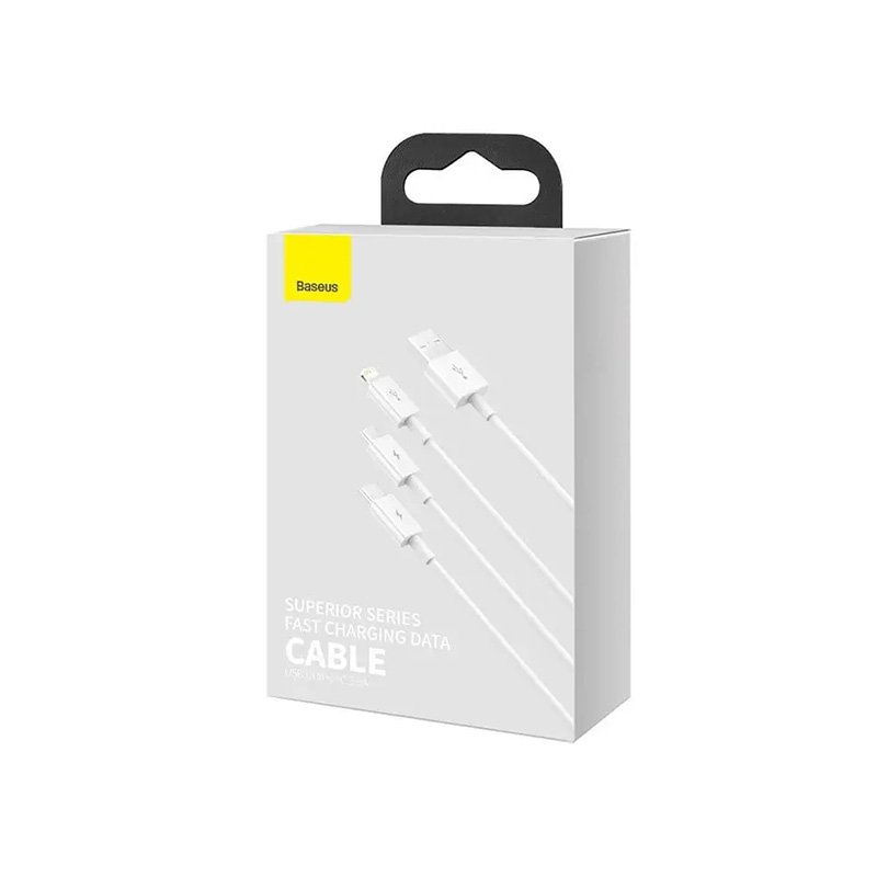 Baseus Superior Series Fast Charging Data Cable USB to M+L+C - official view 2