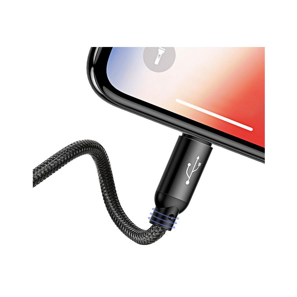 Baseus Three Primary Colors 3-in-1 Cable - 1.2m - official view 3