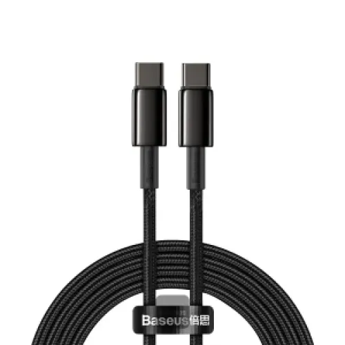 Baseus Tungsten Gold 1 Meter 100W  Type-C to Type-C Fast Charging Cable