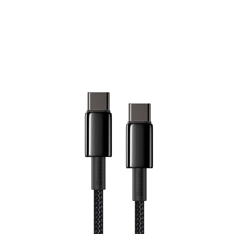 Baseus Tungsten Gold Fast Charging Type-C to Type-C Data Cable 100W - official view 3