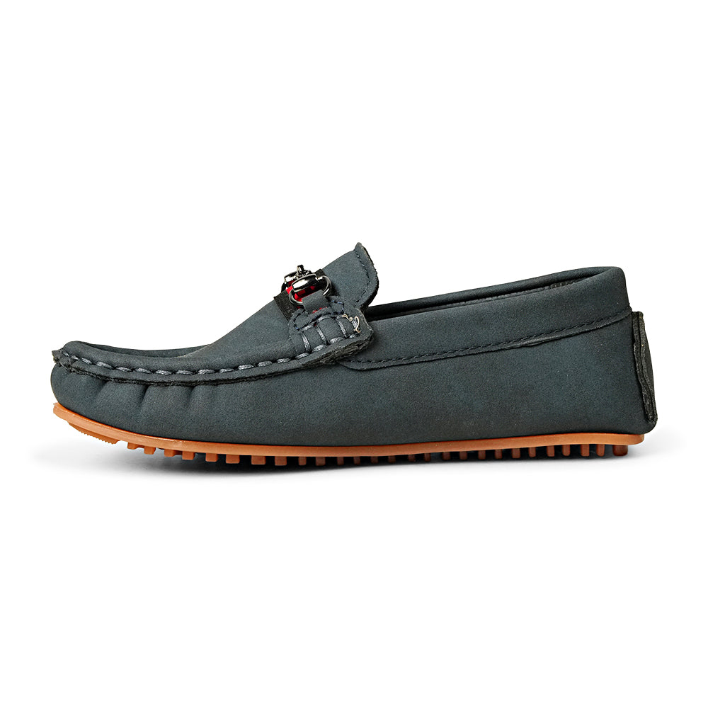 Bata Rich 3519937 navy shoe, inner side view