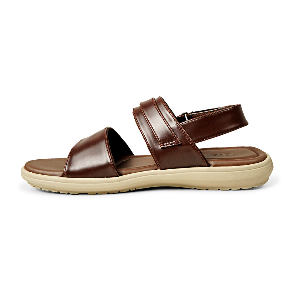 Bata Beta 8614826 brown sandal, inner side view with heel strap