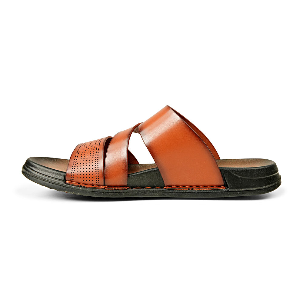 Bata Leeds 8713853 tan sandal, inner side view