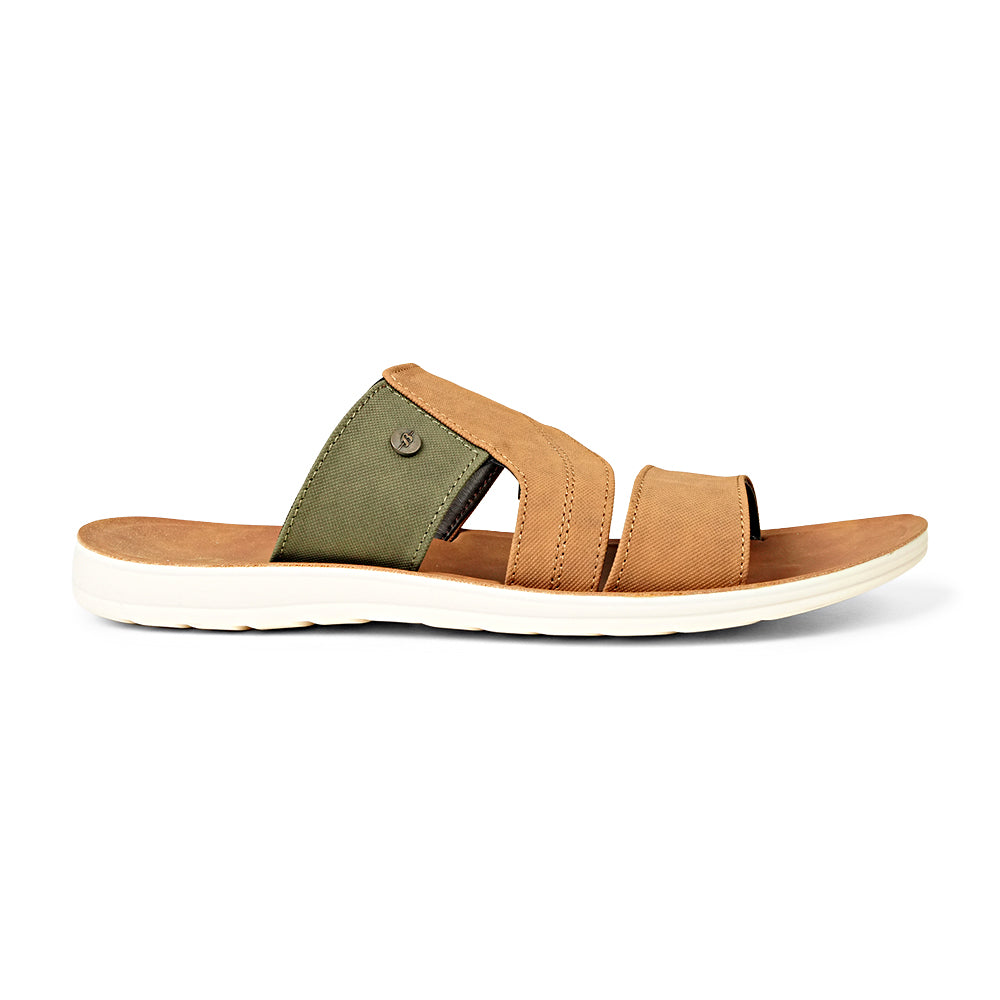Bata Shadow 8713939 Men's Tan Slide Sandals