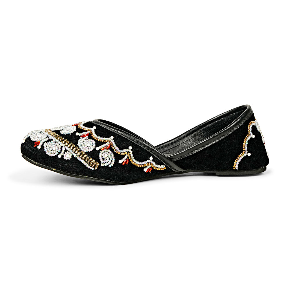 Bata Carol 5516921 black jutti, inner side view with closed heel