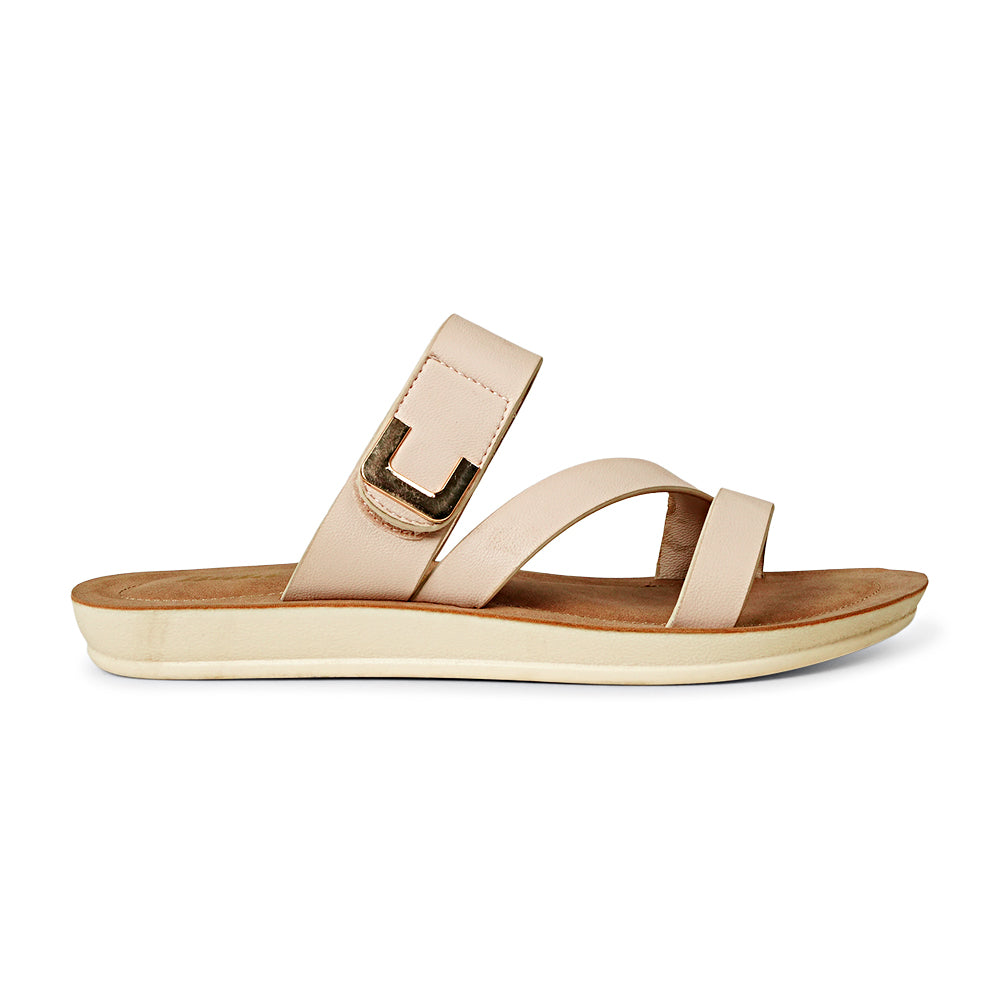 Bata Venus 5711016 Women's Ivory Slide Sandals