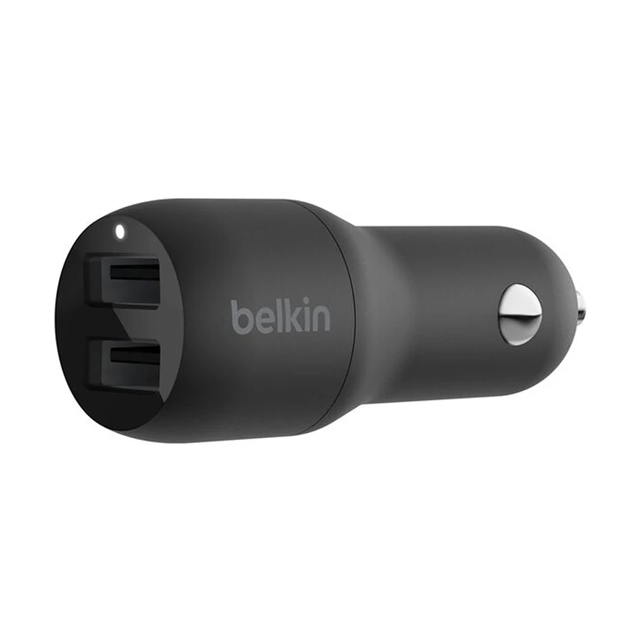 Belkin BoostCharge 24W Dual USB Car Charger #CCB001btBK