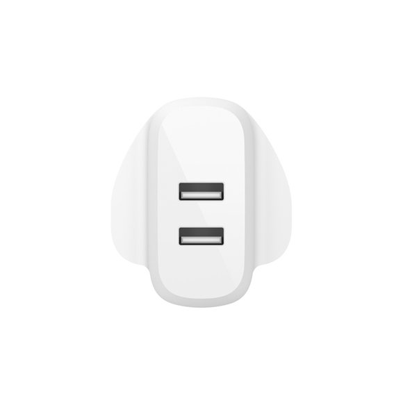Belkin Boostup Charge Dual USB-A Wall Charger 24W + USB-A to USB-C cable - 1M - official view 4