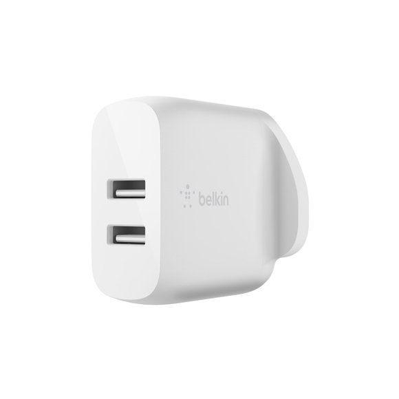 Belkin Boostup Charge Dual USB-A Wall Charger 24W + USB-A to USB-C cable - 1M - official view 2