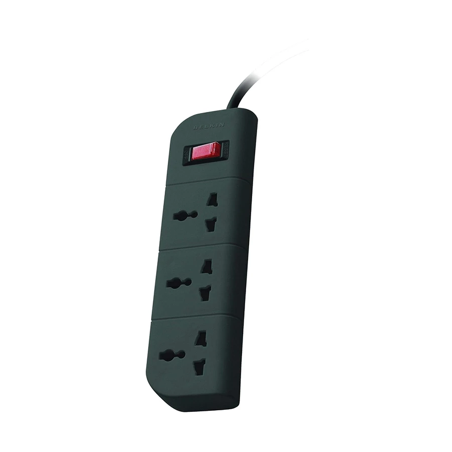 Belkin F9E300zb1.5MGRY 3 Pin 3 Port Power Strip # F9E300zb1.5MGRY