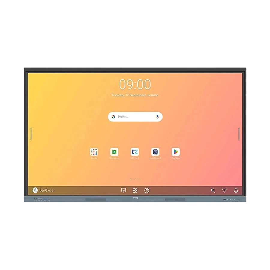 BenQ RE8604 86 Inch 4K UHD (8GB RAM, 128GB ROM) Education Interactive Flat Panel Display with Additional Camera (Android 14, Google-EDLA Certified)
