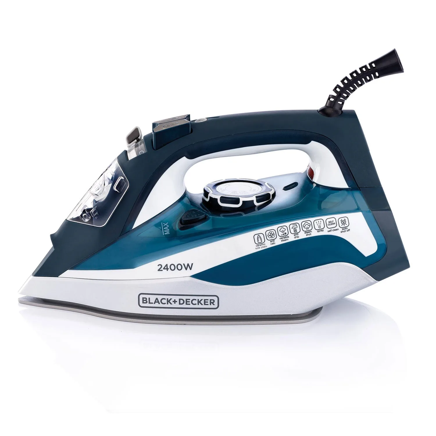 BLACK+DECKER X2150-B5 steam iron, side view