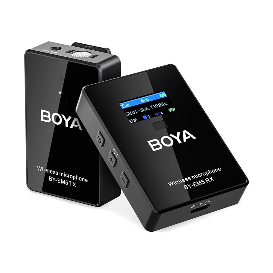 BOYA BY-EM5-K1 UHF Omnidirectional Wireless Microphone System