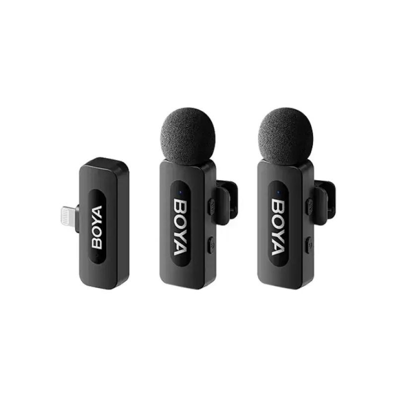 BOYA BY-V2 V2.0 Ultracompact 2.4GHz Wireless Lavalier Microphone for iOS